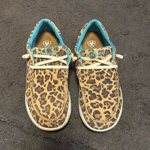 Ariat cheetah slip on